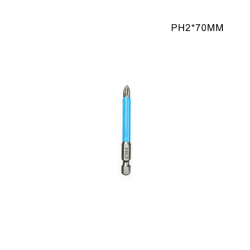70mm SWDPORT PH2 противоскользящее сверло для электродрели магнитные ручные инструменты биты точность шестигранный хвостовик 50 мм 65 мм 70 мм 90 мм 127 мм 150 мм бит - Цвет: 70mm