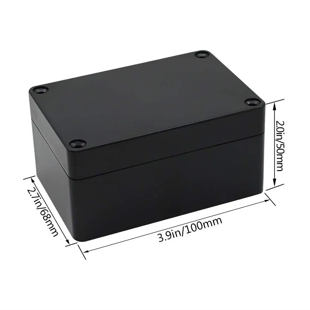 100mm x 68mm x 50mm Rectangular Dustproof IP65 Plastic Junction Box Case Grey 