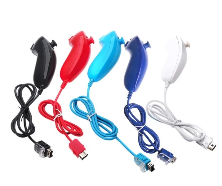 5 шт. пульт ДУ для NINTENDO Wii black nunchunk|Запасные части| |