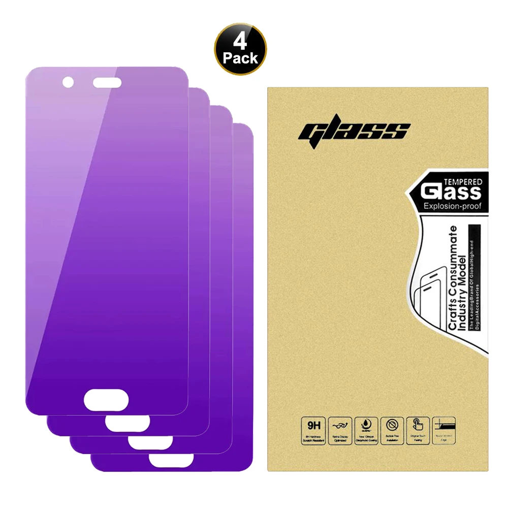 50pcs CAMDEMS 4in1 or 3in1 premium anti blue light tempered glass screen protector for HuaweiP20 P30 MATE20 honor10 Nova5i | Мобильные
