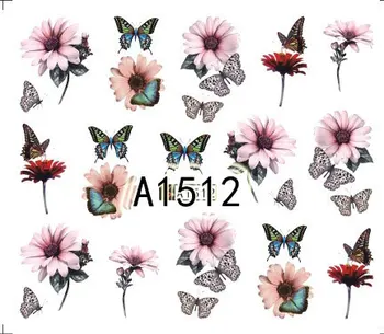 

Water-based flowers butterfly pregnant women nail decals nail stickers