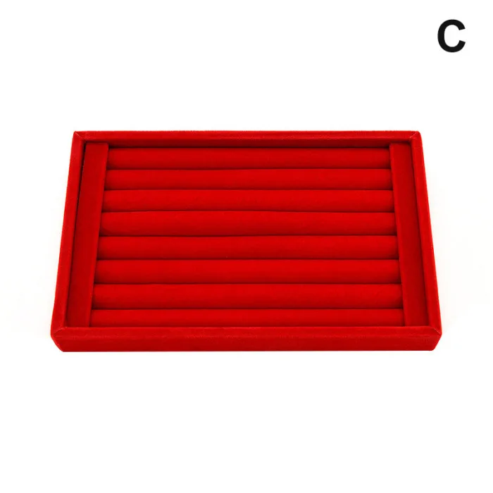 Горячие продажи мода портативный Ювелирное кольцо с бархатом дисплей ювелирных изделий Органайзер Коробка лоток держатель серьги коробка для хранения ювелирных изделий витрина