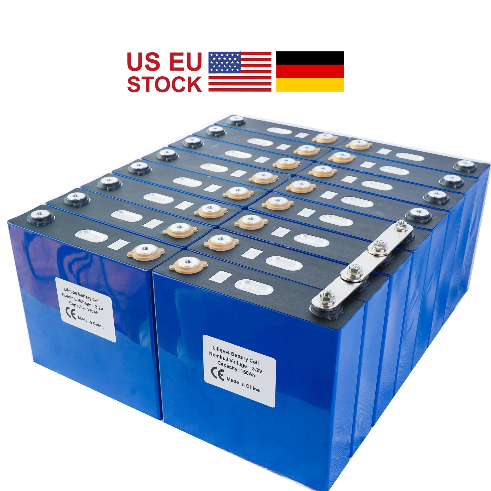 Grade A New 16pcs 3 2v 1ah Lithium Iron Phosphate Cell Lifepo4 Battery Solar 24v 48v 176ah Not 150ah Eu Us Tax Free Replacement Batteries Aliexpress