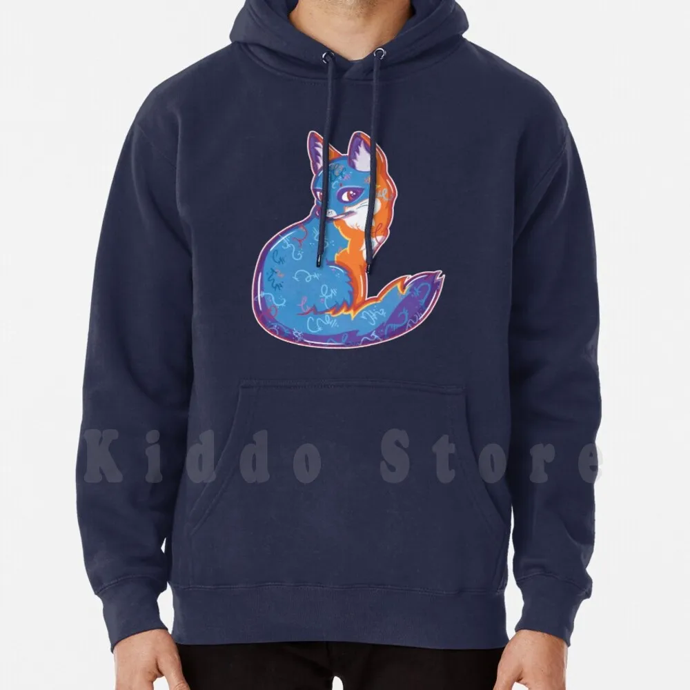 

Magical Gray Fox hoodie long sleeve Gray Fox Colorful Fox Pretty Fox Gray Foxes Wildlife Fox Foxes
