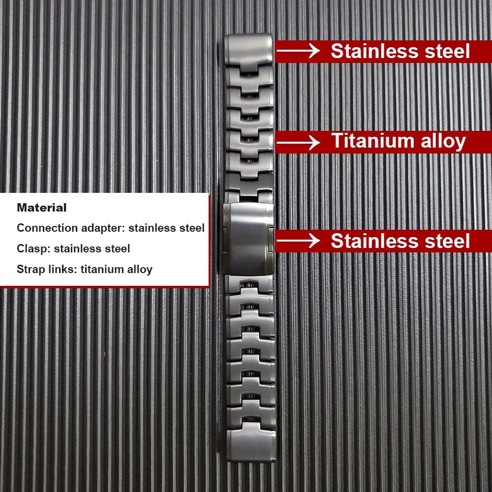 Quick release Titanium alloy + Stainless steel Band For COROS VERTIX 2 VERTIX2 Strap Bracelet Replacement Watchband Accessories