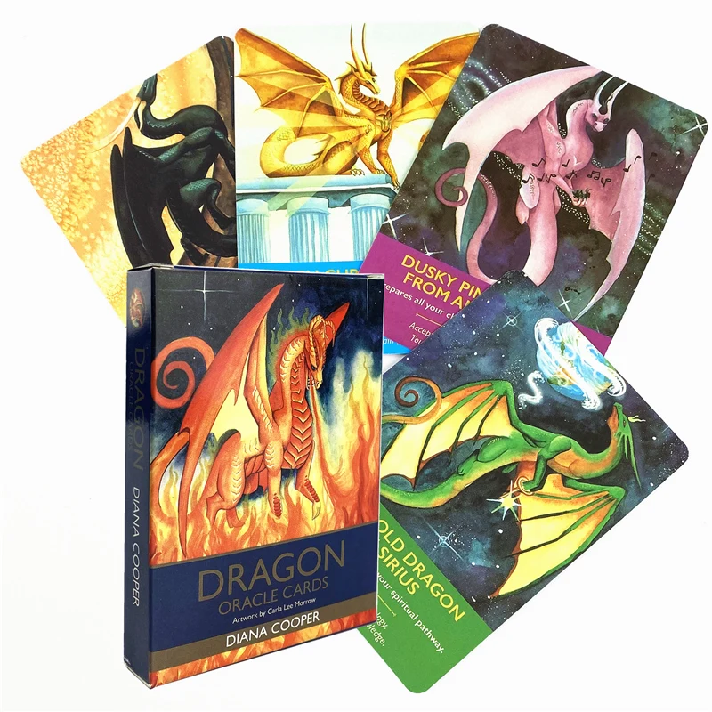 New Tarot Dragon Oracle Cards To Clear Negative Energies For Fate Divination Deck Board Game Adult | Спорт и развлечения