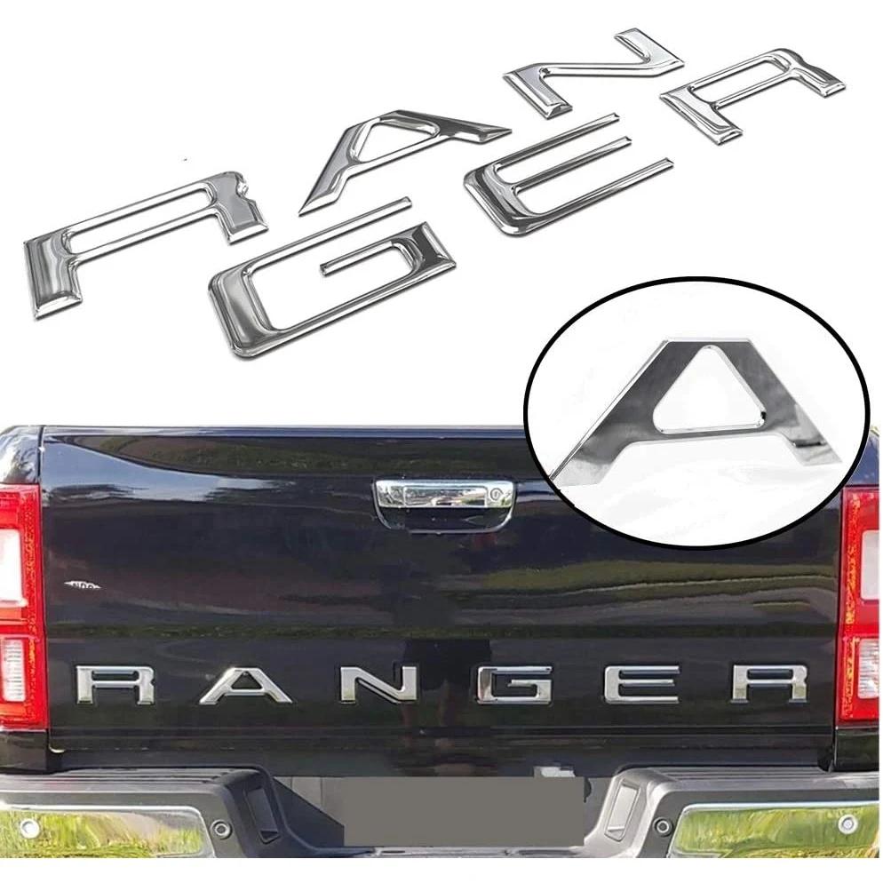 Вставные буквы для задней двери Ford Ranger 2019 2020 3D приподнятые и переводные эмблемы