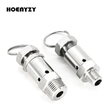 1/" 1/2" Мужская резьба SUS304 санитарно Регулируемый воздушный сброс давления сброса безопасности Выхлопной Клапан Homebrew воздушный компрессор