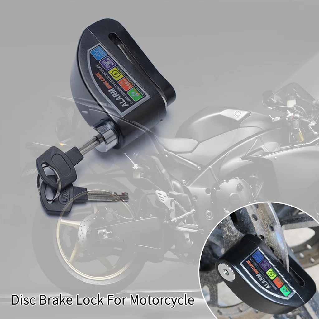 Anti-theft Bike Wheel Safety Siren Alarm Brake Lock Disc BMW Motorcycle 