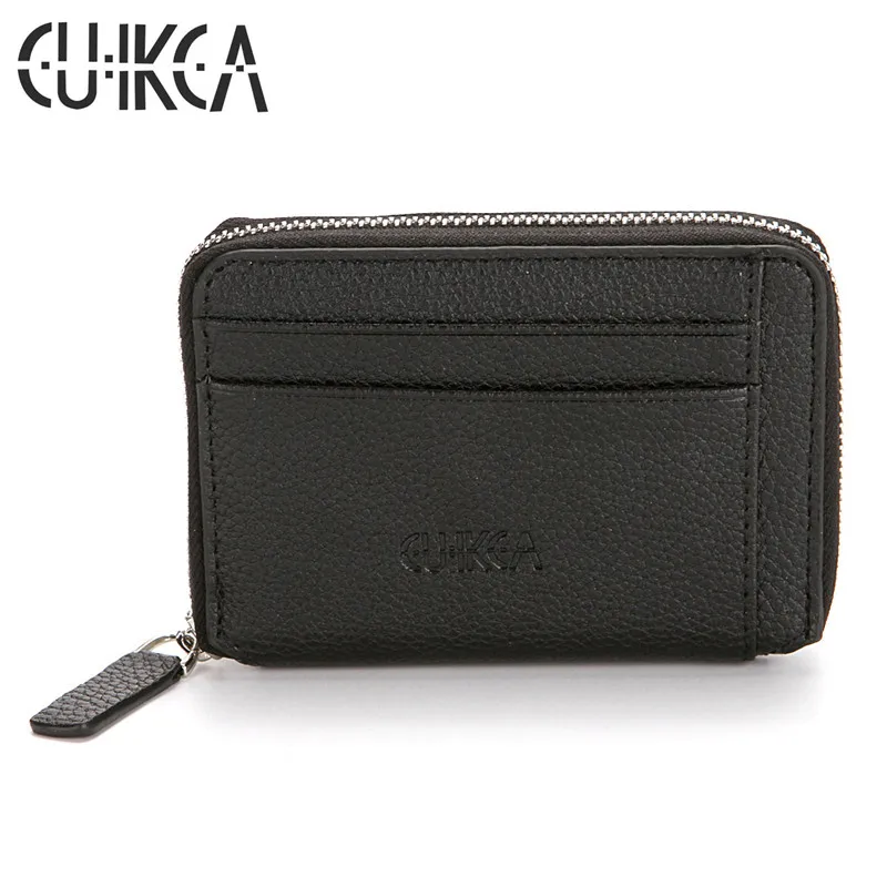 Short Wallet Purse Credit-Card-Holders Coins Small Card-Cases New-Fashion ID CUIKCA Zipper