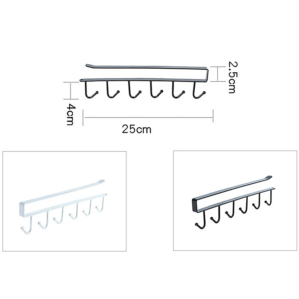 Многофункциональный металлический крючок держатель кружки Полка для шкафа Крючки вешалка держатель для кружек кухонные аксессуары 2 цвета