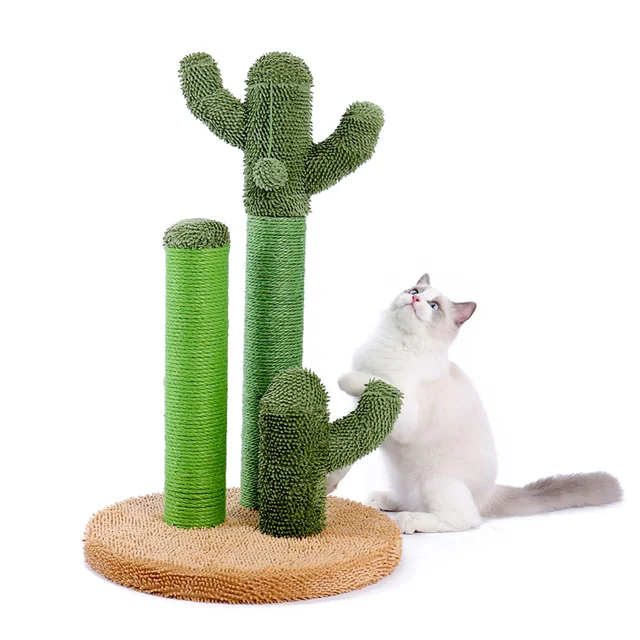 Drop Shipping Cat Cactus Tree Pet Cat Tree Toys with Ball Scratcher Posts arbre chat