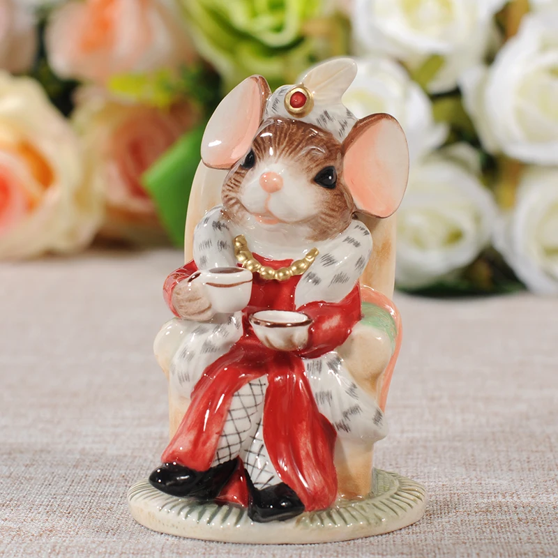 Аристократическая мышь керамические украшения для дома искусственная