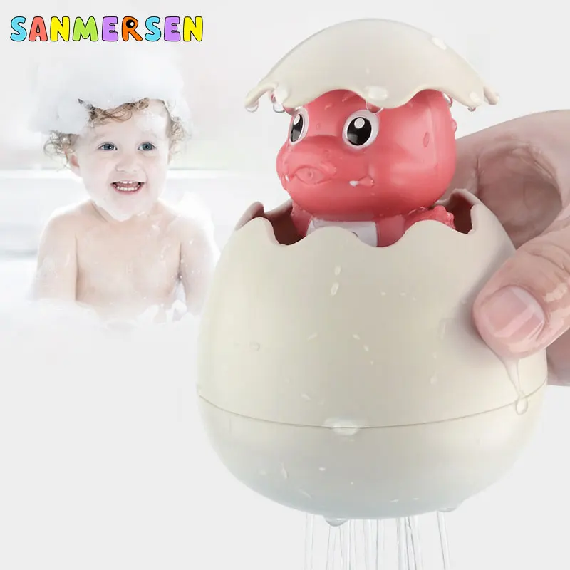 Милые детские игрушки для ванной кран для душа КИТ динозавр яйца Детские слив ванны играть вода плавание ванная комната игрушки для купания для детей