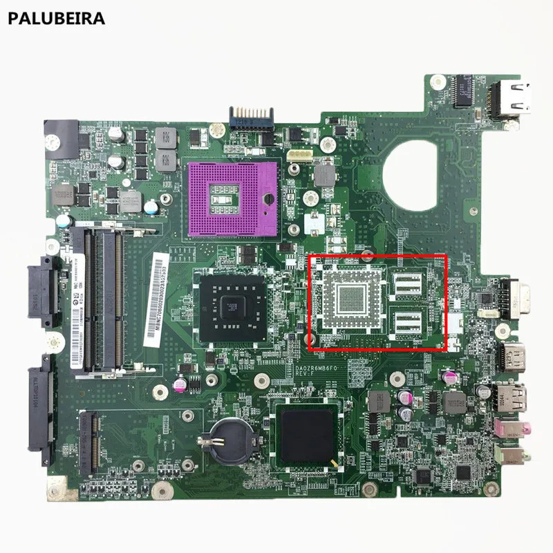 

PALUBEIRA For Acer extensa 5635 5235 Laptop Motherboard MBEDV06001 DA0ZR6MB6F0 REV F GL40 DDR3 mainboard