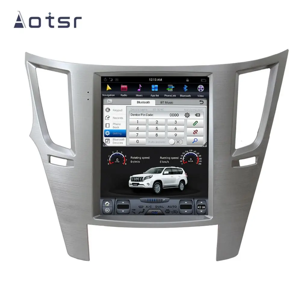Aotsr Tesla 10," вертикальный экран Android 8,1 автомобильный DVD мультимедийный плеер gps навигация для Subaru Legacy 2009- carplay