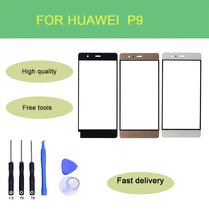 SZHAIYU Замена ЖК Внешний объектив стекло Передняя панель экрана для huawei P9/P9 Lite/P9 Plus