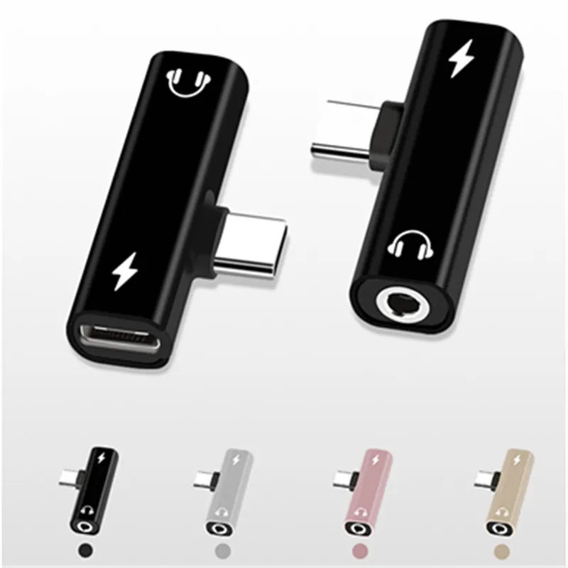 Переходник для наушников 2 в 1 с разъемом USB Type C на 3 5 мм зарядный преобразователь