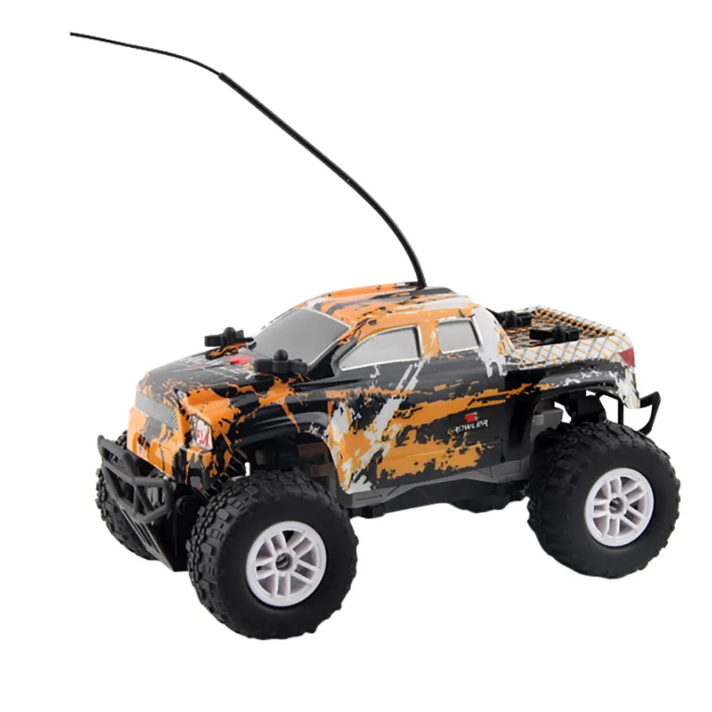 1:18 2WD Радио пульт дистанционного управления внедорожный RC RTR гоночный багги автомобиль грузовик ABS анти-столкновения прочный пульт дистанционного управления грузовик игрушка - Цвет: Оранжевый