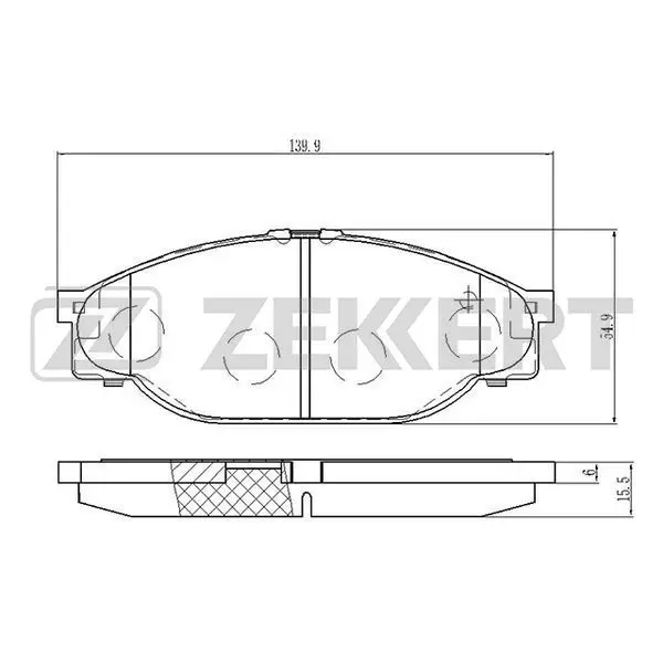 Колодки торм. диск. перед Great Wall Sing I II 03- Toyota Hiac