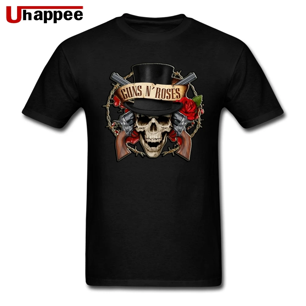 Guns N Футболка с розами Youth Guy Urban модная футболка мужская коротким рукавом