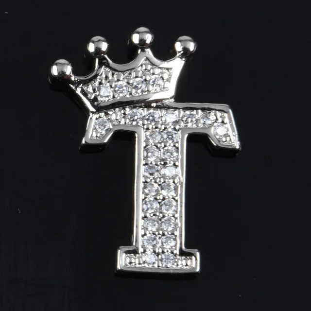 Hot Sale Metal Croc Shoe Charms Crown Letter Bling Rhinestone Shoes Decorations High Quality Butterfly Wristband Accessories g1020