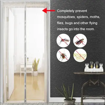

Summer Mesh Net Anti Mosquito Insect Fly Bug Curtain Mosquito Nets for Window Door Mosquito Net Automatic Closing Door Screen