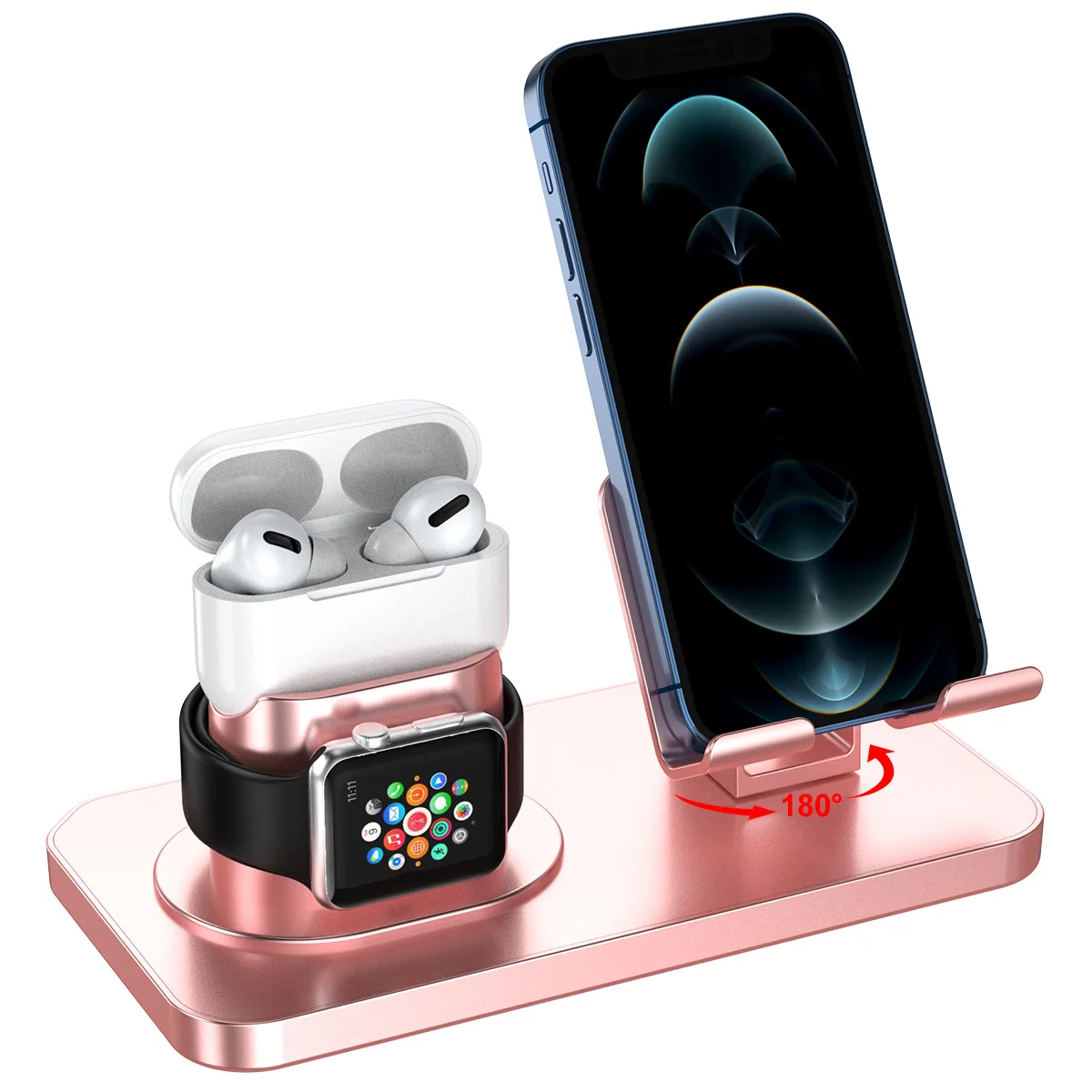 mobile stand holder Sạc 3 Trong 1 Cho iPhone 11 XR XS Max 8 7 Plus Apple Dây Airpods Pro USB Sạc giá Đỡ Đứng Loại-C Đế Sạc mobile phone holder Holders & Stands