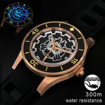 

Steeldive CuSn 8 Tin Bronze Automatic Mechanical Diving Watch C3 Super Luminous Bronze Watches NH35 Automatic Dive Watch 300m