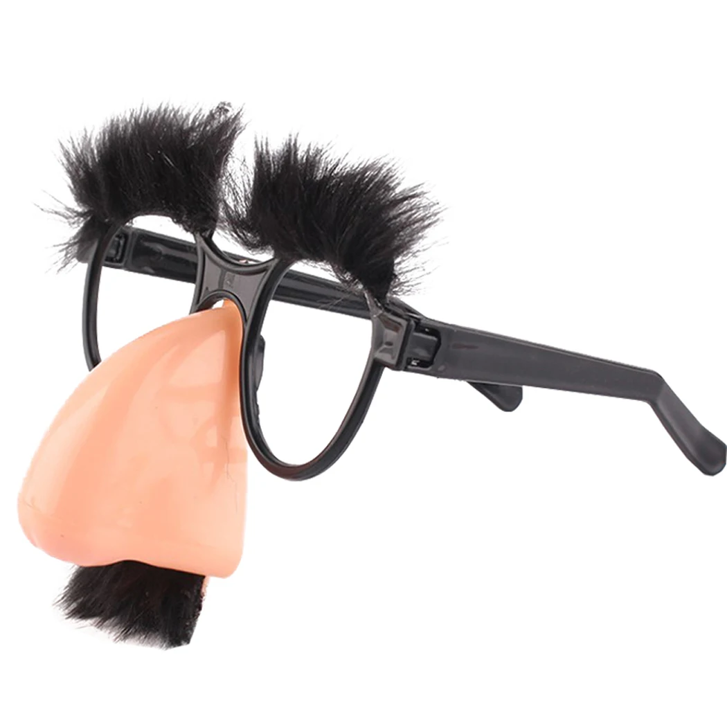 BOSS ONE PIECE DISGUISE KIT GLASSES w/ BIG NOSE GROUCHO COSTUME ACCESSORY MR 