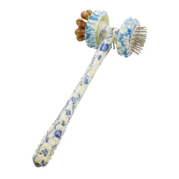 

Wood Massage Hammer Blue and White Porcelain Massage Hammer Massager Waist Back Acupoint Massage Hammer