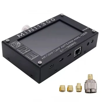 

MINI1300 USB Rechargeable Antenna Analyzer Portable 0.1-1300MHz HF VHF UHF Counter SWR Meter Vector Network Measurement Tester