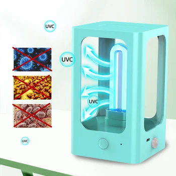 

Intelligent UV light sterilizer 2.5W LED UVC Ozone Lamp 5V Kill Mite Intelligent Sterilizer Ultraviolet Lamp Sterilization Lamp