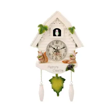 

Silent Decorative Wall Clock Telling Time Quartz Clock Hanging Ornament for Bedroom Living-room Bar without Battery