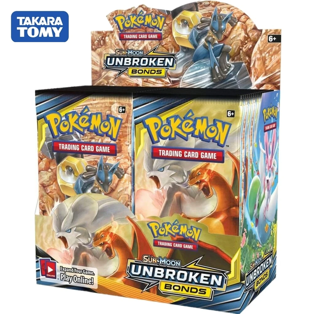 324 шт Pokemon cards TCG: солнце и луна, светильник-бустер, коллекционная карточная игра, детские игрушки