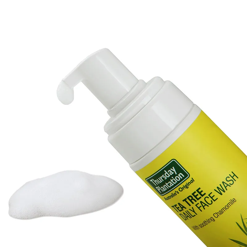 tea tree daily use cleansing foaming face wash