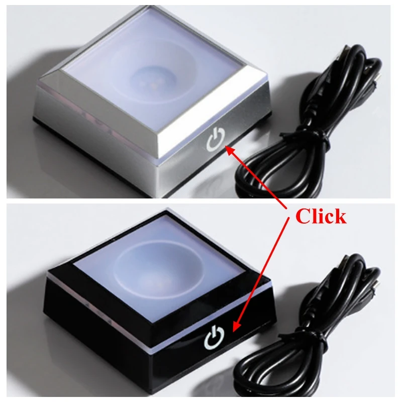 3D Solar System Glass Ball Planet Galaxy Hologram Image with Touch Switch LED Light Base Glass Sphere Craft Supplies Wholesale