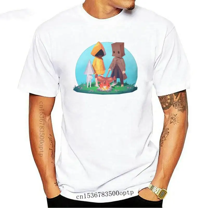 New Little Nightmares Game BBQ T Shirt Men Ofertas S-6XL Tshirt Cotton Graphic Tops |