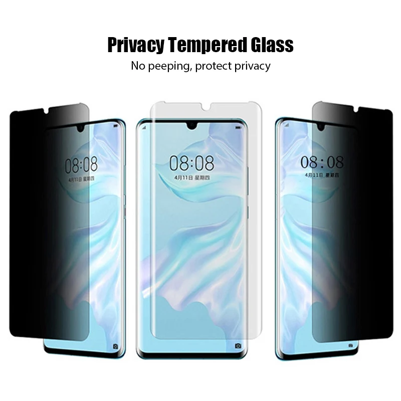 Защитное стекло антишпионское для Honor 30 30i 30S 20 Pro 10 Lite 8 9 Light 10i 20i 20S 20e | Мобильные