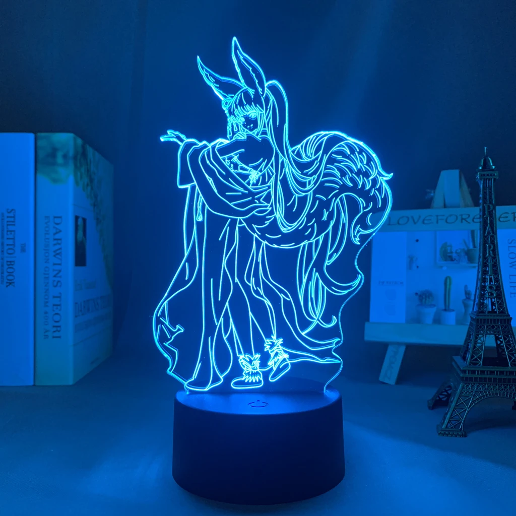 

Anime Led Night Light Granblue Fantasy Yuel Summer Figure for Bedroom Decorative Light Birthday Gift Manga Lamp Granblue Fantasy