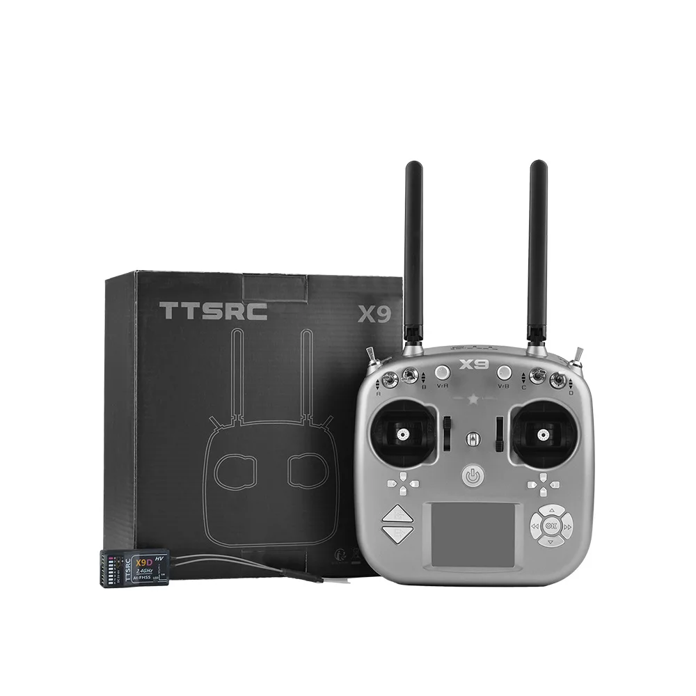 Стиль Ttsrc-x9 пульт дистанционного управления 9 канальный 2,4G фиксированный приемник X9d китайское и английское меню двойной-в