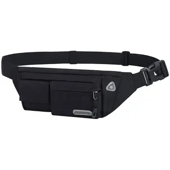 

Portable Outdoor Waterproof Running Pockets Outdoor Sports Bag Men And Women Fashion Casual 6Inch Sports Bag
