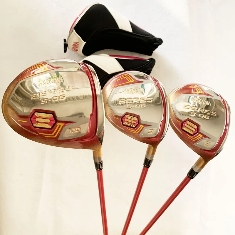 Женский деревянный комплект для гольфа HONMA S 06 4 звездочные клюшки Драйвер +