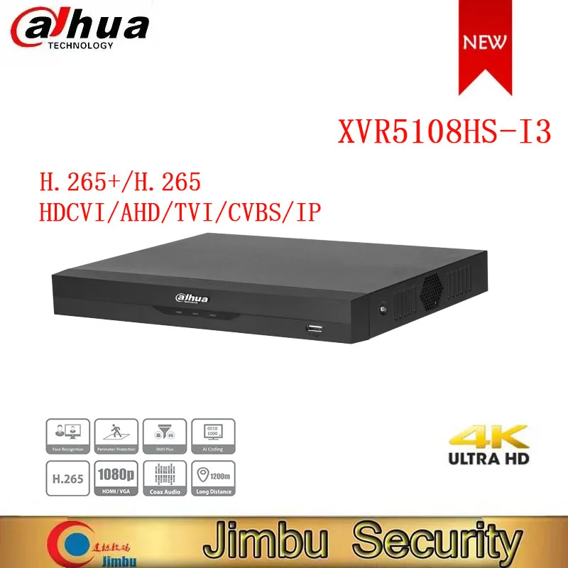 Compra Dahua Original XVR5108HS-I3 WizSense 5M-N/1080P H.265 apoya HDCVI/AHD/TVI/CVBS/IP de Audio Coaxial de grabadora aVjmX6JNO