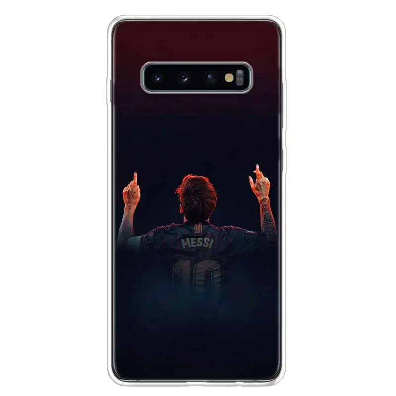 TW154-6 Месси крышка чехол для телефона для samsung Galaxy S10+ Note 10 9 8 S9 S8 J4 J6 J8 плюс S7 S6 корпус под плетенную сумку - Цвет: TW154-6