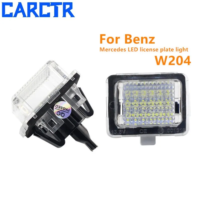 

CARCTR 2 PCS LED License Plate Light for 2008-2012 Mercedes Benz W204 S204 2010-2012 W212 S212 C207 2007-2012 C216