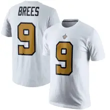 Drew Brees Saints color Rush 2,0 футболка с именем и номером-белый