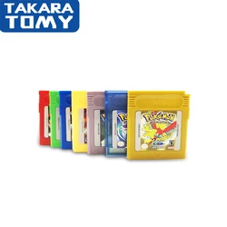 Console de jeu électronique 16 bits série Pokemon, carte de jeu classique, Collection, cadeaux de noël anglais colorés 