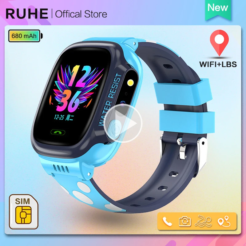 Smart Watch Kids GPS Wifi Tracker Waterproof Smartwatch Call Back Monitor Y92 Gift girl boy | Электроника