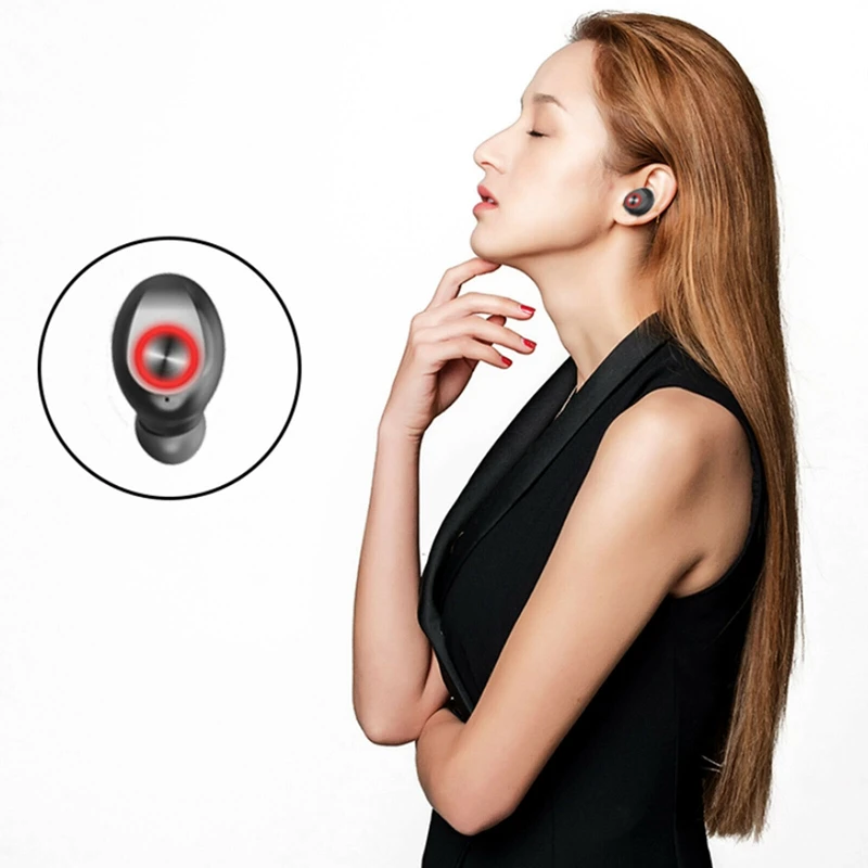 Bluetooth наушники стерео наушники водонепроницаемые с зарядным устройством для телефона